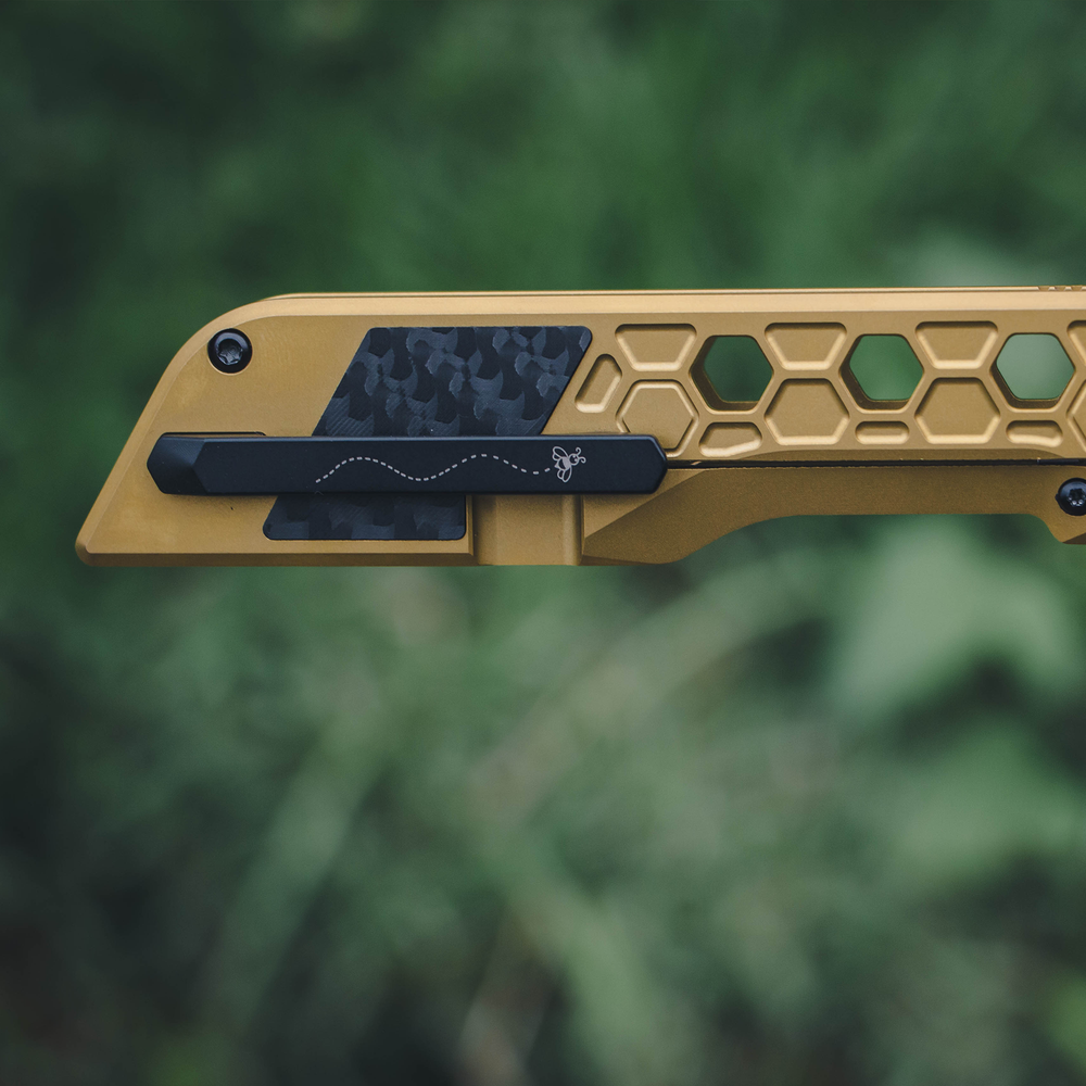 ArtisanCutlery Beest ATZ-1878G S35VN Blade Titanium Handle Folding Knives Gold