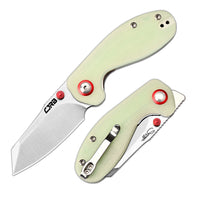 CJRB Maileah Front Flipper & Liner Lock G10(Glow In the Dark) Handle (2.39'' Sand Polish AR-RPM9 Blade) J1918-GD