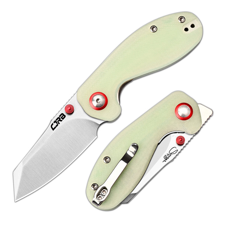 CJRB Maileah Front Flipper & Liner Lock G10(Glow In the Dark) Handle (2.39'' Sand Polish AR-RPM9 Blade) J1918-GD