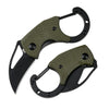 CJRB Anansi J1964 AR-RPM9 Steel Blade G10 Handle Folding Knives Green G10 Handle/Black PVD Finish