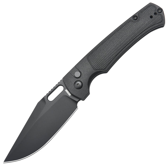Artisan Cutlery Revel Button Lock Knife Black Frn Handle (3.54'' Black Pvd Coating Ar-rpm9 Blade) 1867p-bbk - artisan cutlery