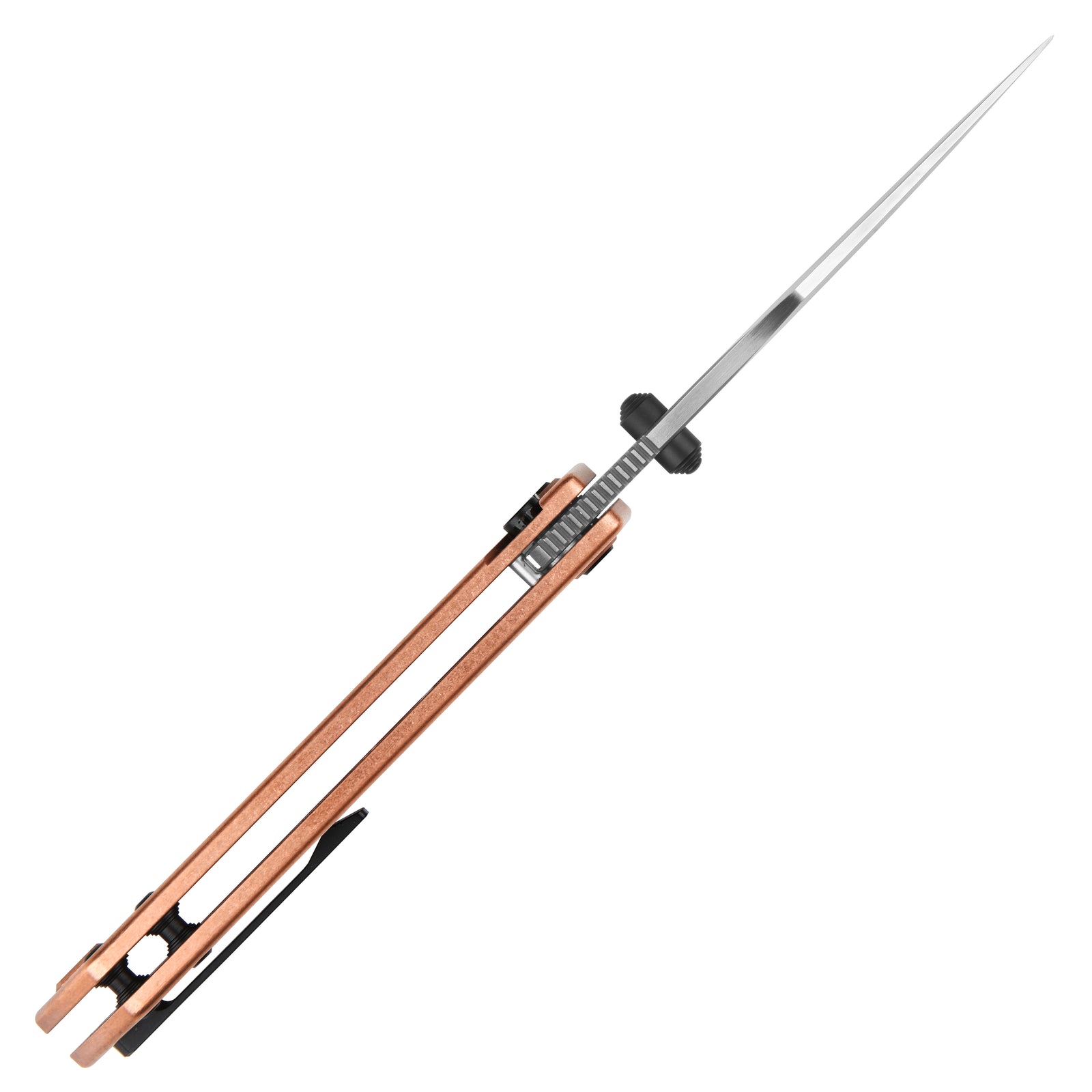 ArtisanCutlery Wizard ATZ-1870G S90V Steel Blade Copper Handle Folding Knives