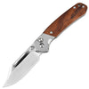 Cjrb Bowie Pyrite J1942 Ar-rpm9 Steel Blade Sand Polish Wood Handle Folding Knives - cjrb bowie