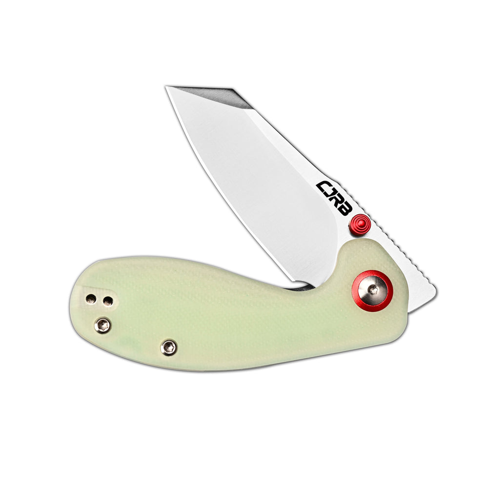 CJRB Maileah Front Flipper & Liner Lock G10(Glow In the Dark) Handle (2.39'' Sand Polish AR-RPM9 Blade) J1918-GD