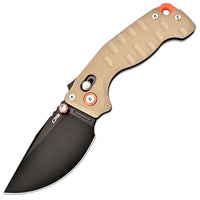 CJRB Doubletap Thumb Stud & Recoil Lock V2 Tatical Knife Desert G10 Handle(3.86'' D2 Black PVD Coating Blade) J1970-BDE