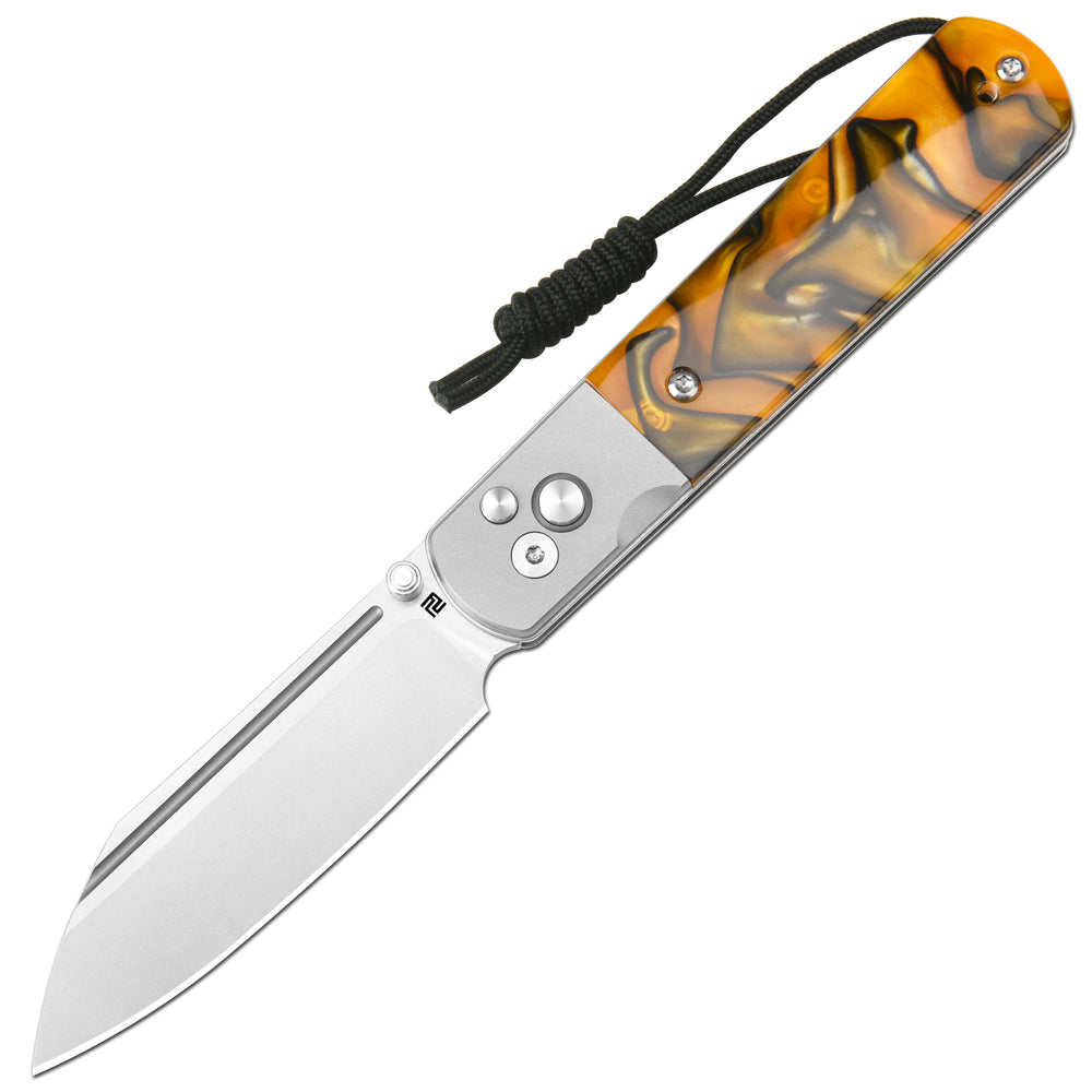 Artisan Cutlery Holm 1875P AR-RPM9 Steel Blade Acrylic Handle Folding Knives