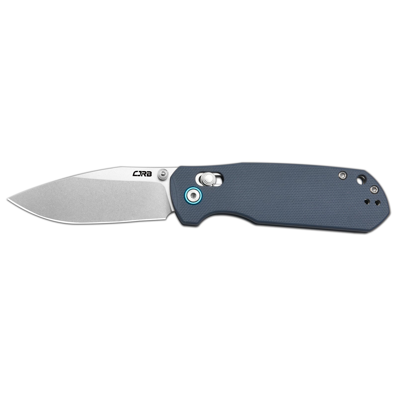 CJRB Maximal Crossbar Lock Knife Blue G10 Handle (2.95'' Stone Wash AR-SFII Blade) J1954-GYF