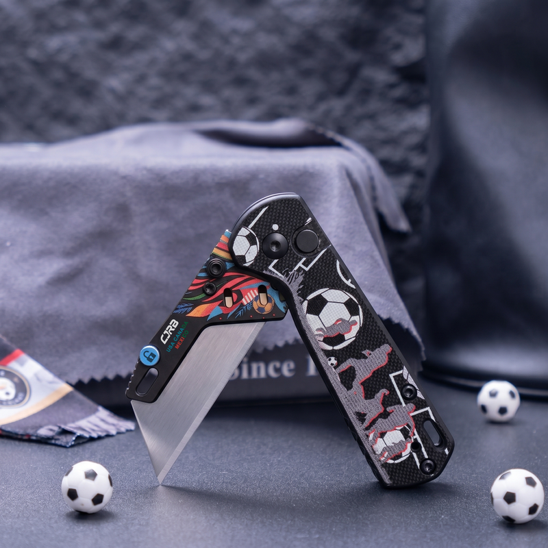 CJRB Boxer J1967 G10 Handle Folding Utility Knife, with 10 Extra Blades, Match Night Black Edition (Exclusive) J1967-BWC