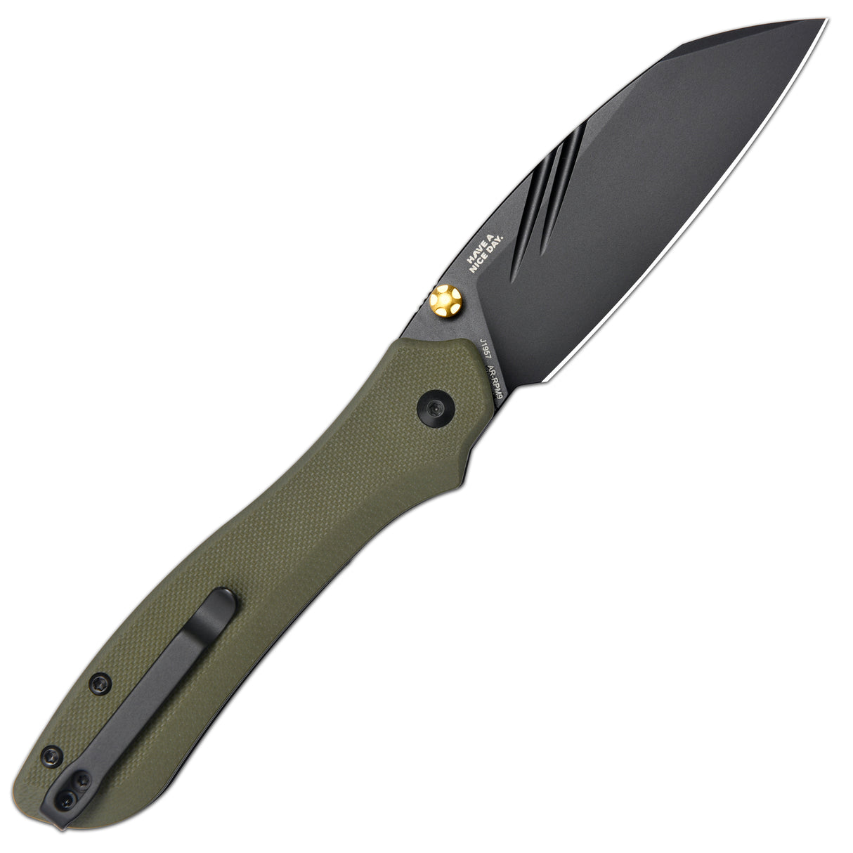 CJRB Fugly J1957 AR-RPM9 Steel Blade G10 Handle Folding Knives