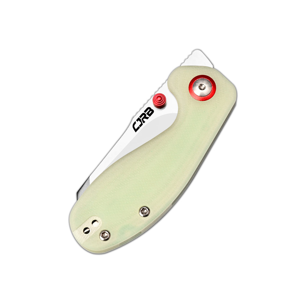 CJRB Maileah Front Flipper & Liner Lock G10(Glow In the Dark) Handle (2.39'' Sand Polish AR-RPM9 Blade) J1918-GD