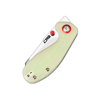 CJRB Maileah Front Flipper & Liner Lock G10(Glow In the Dark) Handle (2.39'' Sand Polish AR-RPM9 Blade) J1918-GD