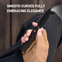 Artisan Cutlery Holm 1875P AR-RPM9 Steel Black Gold G10 Inlay Handle Folding Knives