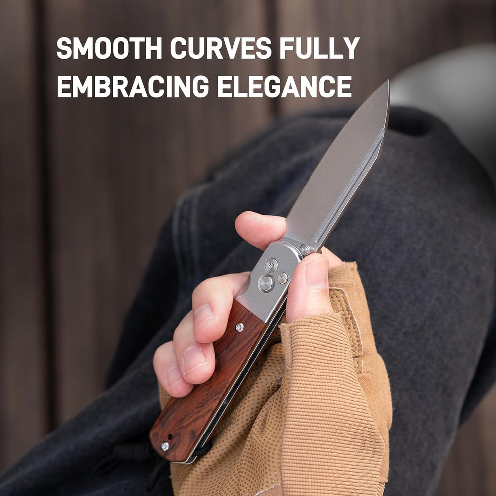 Artisan Cutlery Holm 1875P AR-RPM9 Steel Blade Red Wood Handle Folding Knives