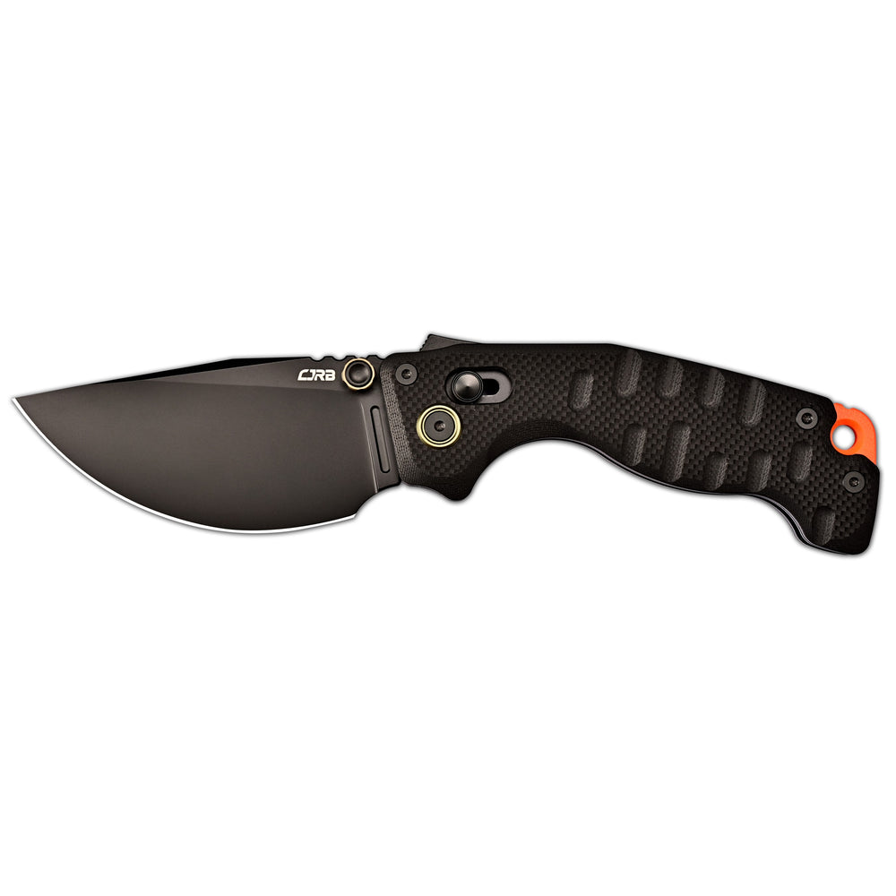 CJRB Doubletap Thumb Stud & Recoil Lock V2 Tatical Knife Black G10 Handle(3.86'' D2 Black PVD Coating Blade) J1970-BBK