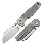 ArtisanCutlery Cleo ATZ-1871G CPM S90V Blade Titanium Handle Folding Knives