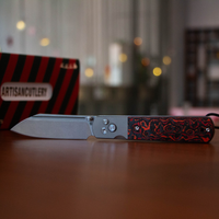 Artisan Cutlery Holm 1875 S90V Steel Blade TItanium and Fat Carbon Handle Folding Knives(Holiday Exclusive)