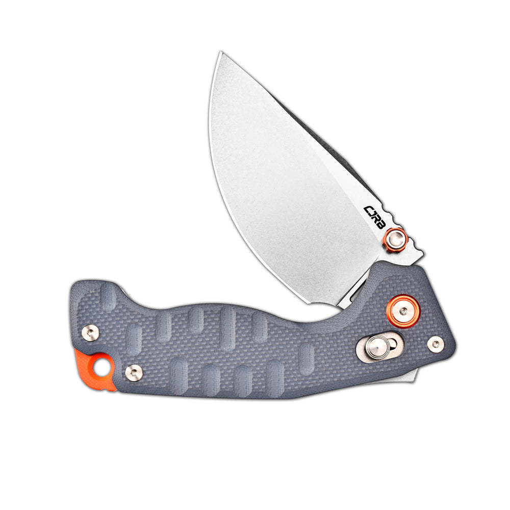 CJRB Doubletap Thumb Stud & Recoil Lock V2 Tatical Knife Blue G10 Handle(3.86'' D2 Stone Wash Blade) J1970-BU