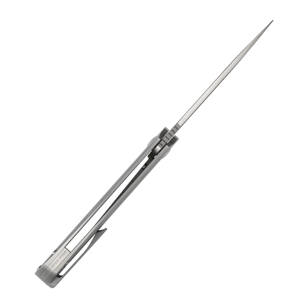 Artisan Cutlery Satyr ATZ-1852G-GY S90V Blade Titanium Handle Folding Knives