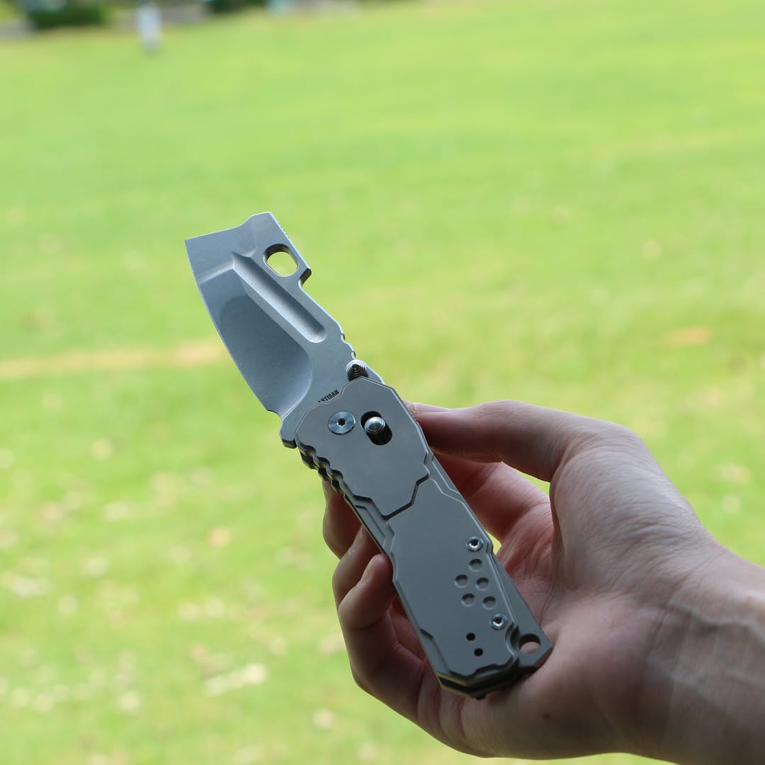 ArtisanCutlery Butcherling ATZ-1881 Titanium Handle Folding Knives