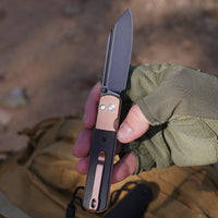 Artisan Cutlery Holm 1875P AR-RPM9 Steel Blade Rose Gold Handle Folding Knives