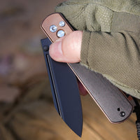 Artisan Cutlery Holm 1875P AR-RPM9 Steel Blade Rose Gold Handle Folding Knives