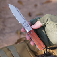 Artisan Cutlery Holm 1875P AR-RPM9 Steel Blade Red Wood Handle Folding Knives