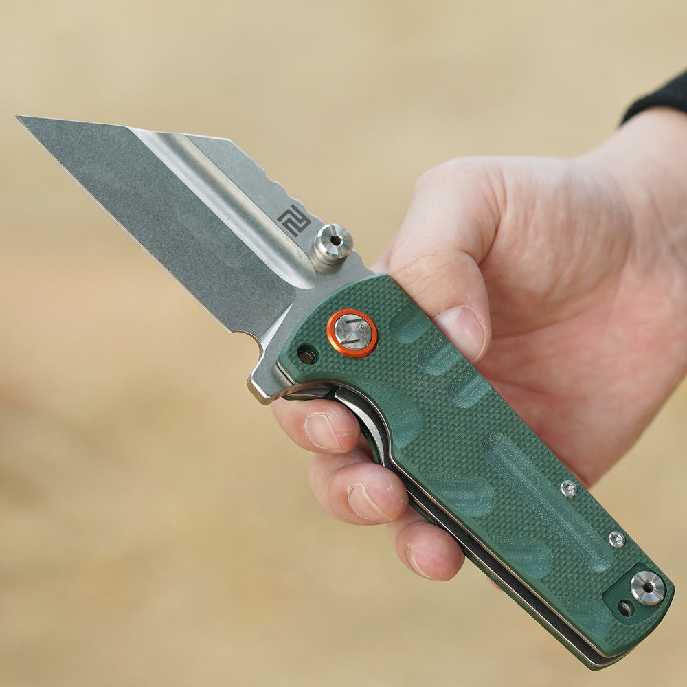 Artisan Cutlery Proponent ATZ-1820P D2 Blade G10 Handle Folding Knives - Green (1820P-GNF)