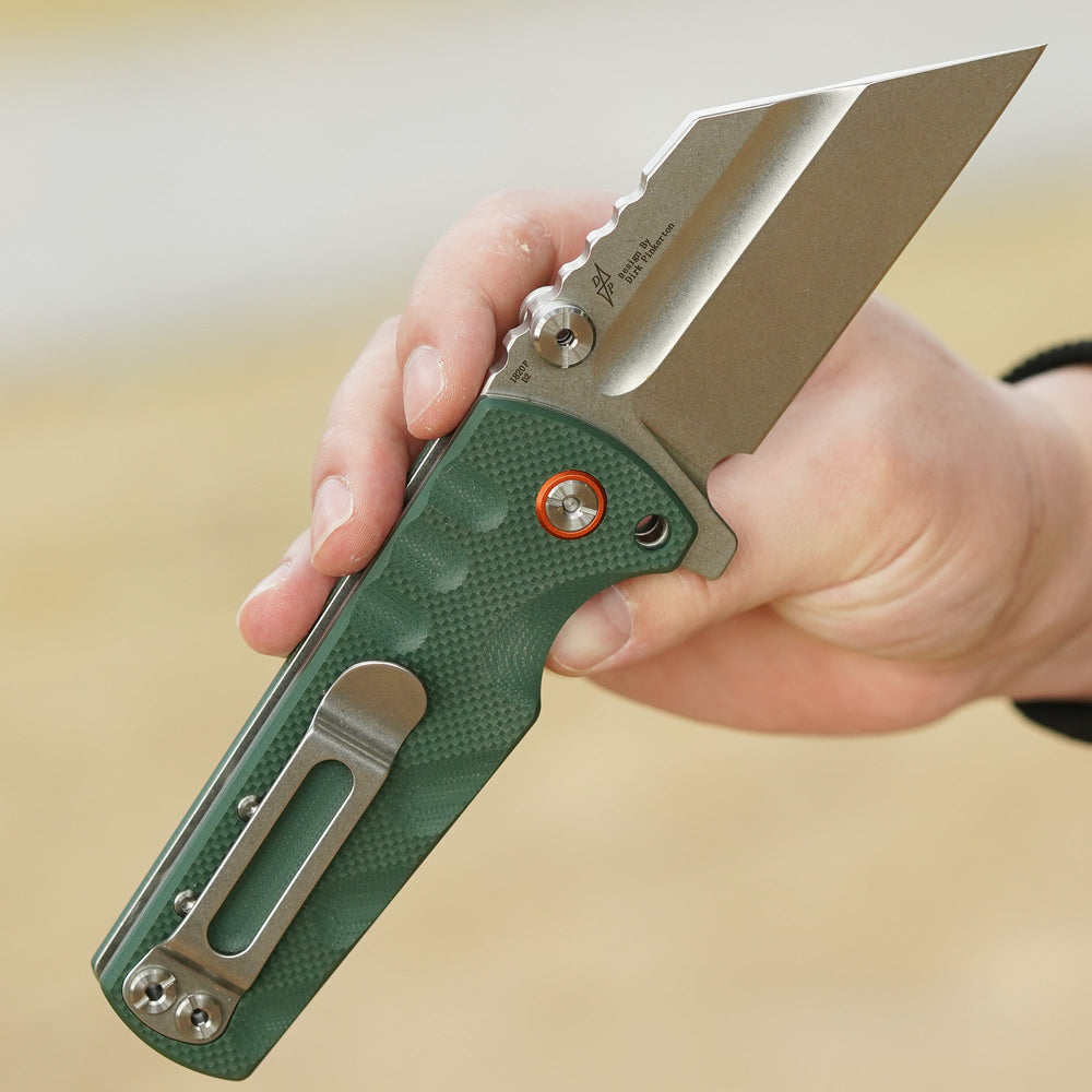 Artisan Cutlery Proponent ATZ-1820P D2 Blade G10 Handle Folding Knives - Green (1820P-GNF)