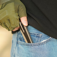 ArtisanCutlery Trust Thumb Stud & Frame Lock Knife Titanium and Aluminum Handle (3.758'' Stone Wash S35VN Blade) 1886G-GY