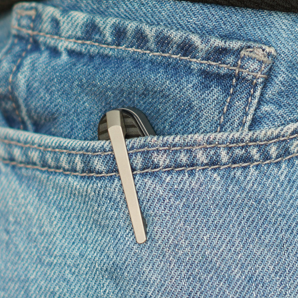 ArtisanCutlery Trust Thumb Stud & Frame Lock Knife Titanium and Aluminum Handle (3.758'' Stone Wash S35VN Blade) 1886G-GY