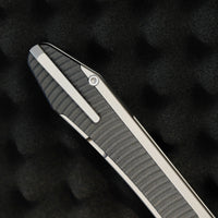 ArtisanCutlery Trust Thumb Stud & Frame Lock Knife Titanium and Aluminum Handle (3.758'' Stone Wash S35VN Blade) 1886G-GY