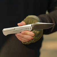 ArtisanCutlery Crusoe ATZ-1869G S90V Blade Titanium Handle Folding Knives