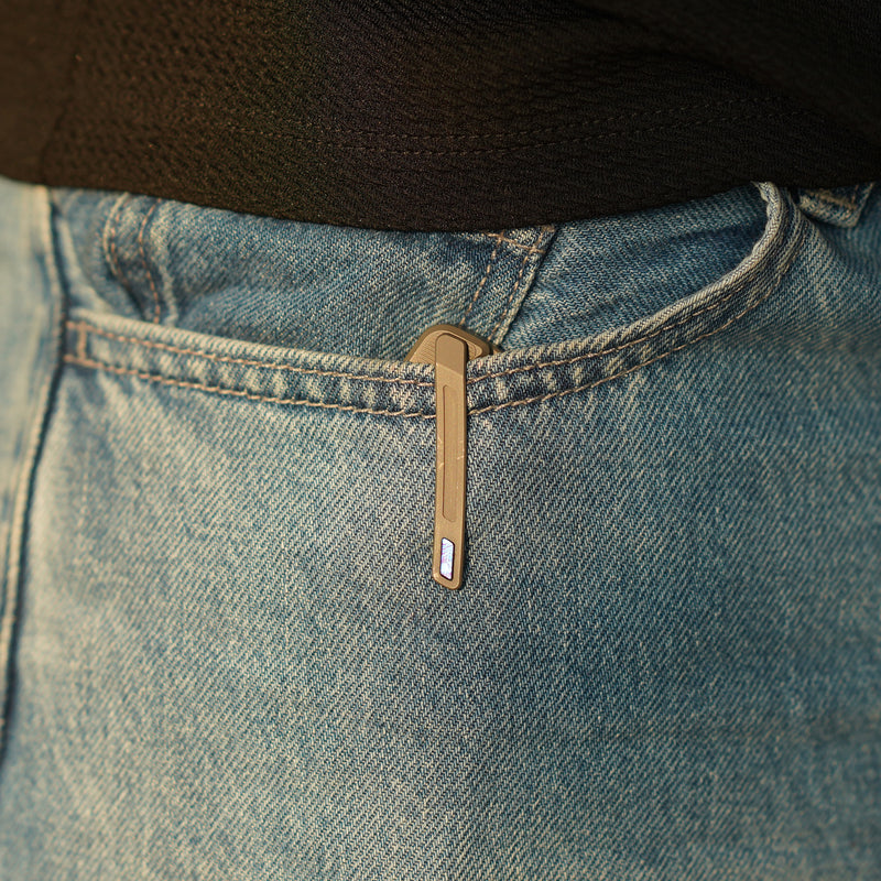 CJRB Galactic Pyrite J1925G S90V Blade Titanium and Titanium Damascus Inlay Handle Folding Knives(Limited edition)