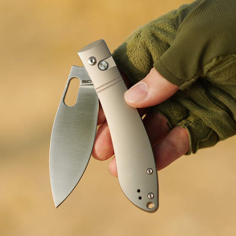 CJRB Sasaya J1959 S35VN Steel Titanium Handle Folding Knives