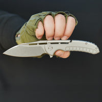 Artisan Cutlery Valor ATZ-1850G S35VN Blade Titanium Handle Folding Knives