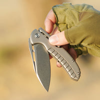 Artisan Cutlery Valor ATZ-1850G S35VN Blade Titanium Handle Folding Knives