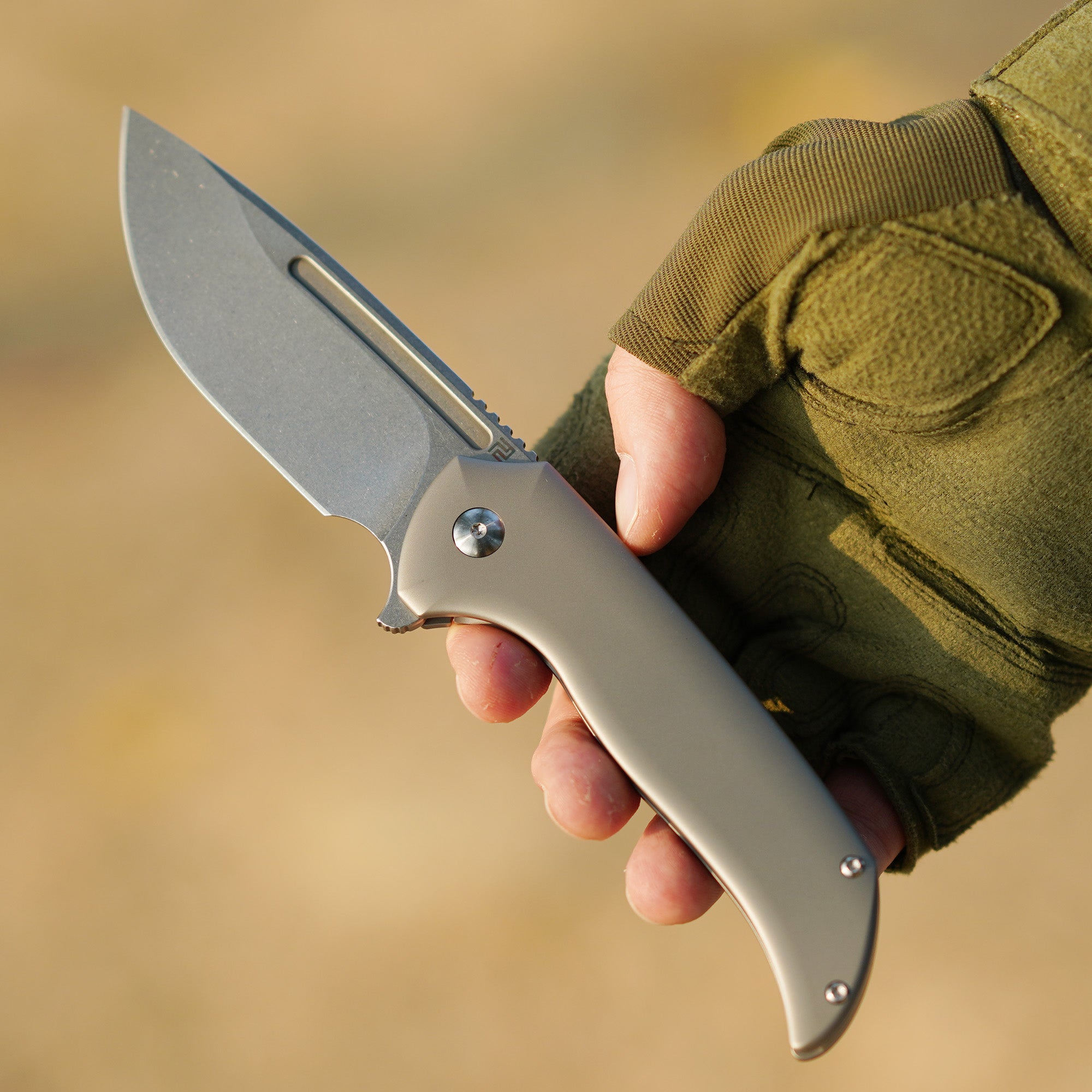 ArtisanCutlery Trux ATZ-1861G S35VN Blade Titanium Handle