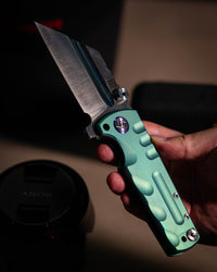 Artisan Cutlery Proponent ATZ-1820G S35VN Blade Titanium Handle Folding Knives - Green (1820G-GNS)