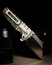 ARTISAN CUTLERY PROPONENT 1820G-JW S90V Blade Titanium and Fat Carbon Inlay Handle Folding Knife(Limited edition)