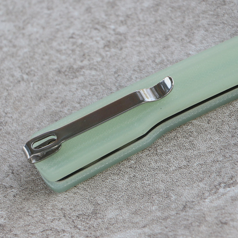 ArtisanCutlery Orthodox V2 Flipper & Liner Lock Knife Green G10 Handle (3.54'' Sand polish AR-RPM9 Blade) 1883P-NTG