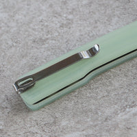 ArtisanCutlery Orthodox V2 Flipper & Liner Lock Knife Green G10 Handle (3.54'' Sand polish AR-RPM9 Blade) 1883P-NTG