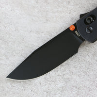 CJRB Bolt Thumbs Stud Recoil Lock Knife Black G10 Handle (3.25'' Black PVD Coating AR-RPM9 Blade) J1960-BBK