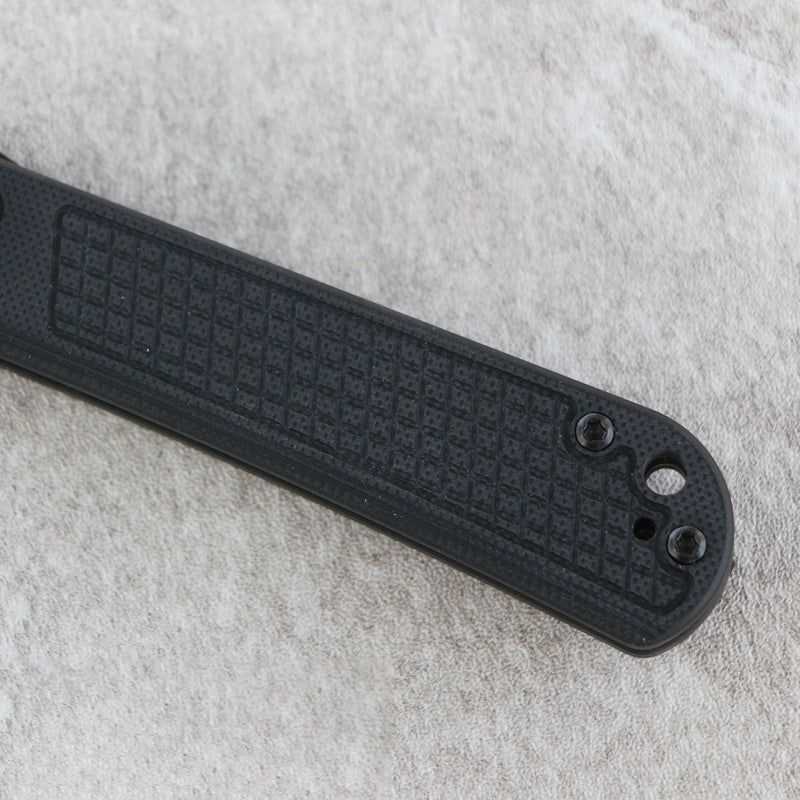 CJRB Bolt Thumbs Stud Recoil Lock Knife Black G10 Handle (3.25'' Black PVD Coating AR-RPM9 Blade) J1960-BBK