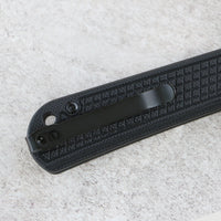 CJRB Bolt Thumbs Stud Recoil Lock Knife Black G10 Handle (3.25'' Black PVD Coating AR-RPM9 Blade) J1960-BBK