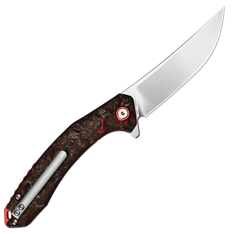[LIMITED 30 PCS] CJRB Gobi Flipper & Liner Lock Fat Carbon Handle (3.5'' CPM S90V Stone Wash Blade) J1906G-DM (Exclusive)