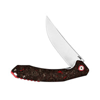 [LIMITED 30 PCS] CJRB Gobi Flipper & Liner Lock Fat Carbon Handle (3.5'' CPM S90V Stone Wash Blade) J1906G-DM (Exclusive)