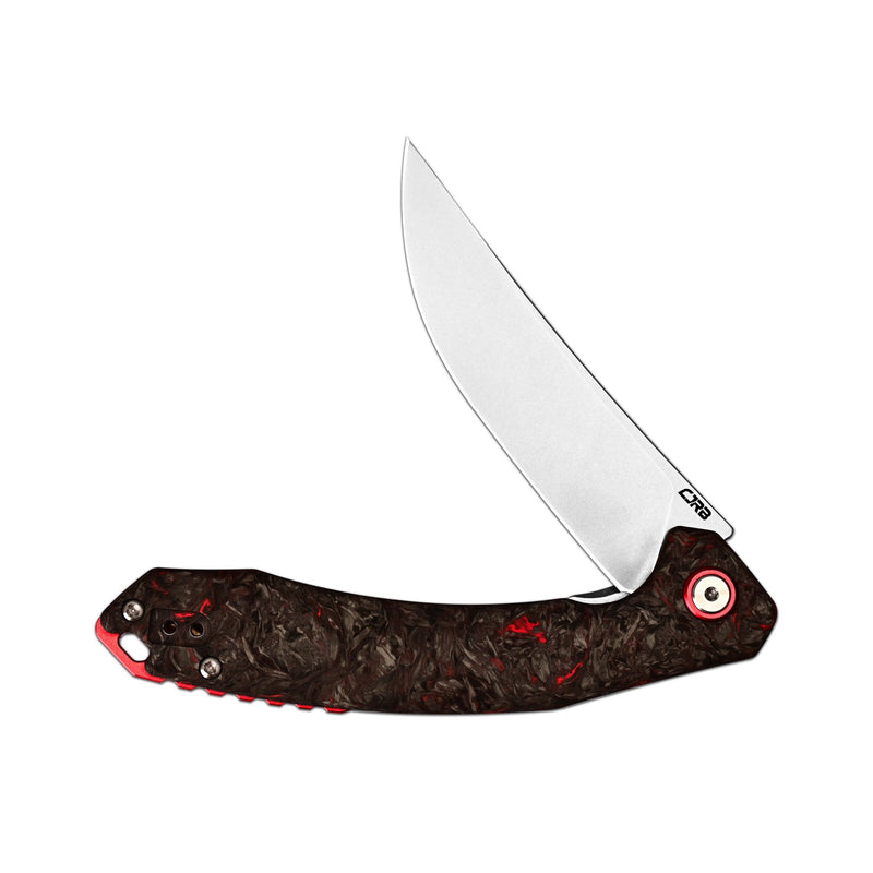 [LIMITED 30 PCS] CJRB Gobi Flipper & Liner Lock Fat Carbon Handle (3.5'' CPM S90V Stone Wash Blade) J1906G-DM (Exclusive)