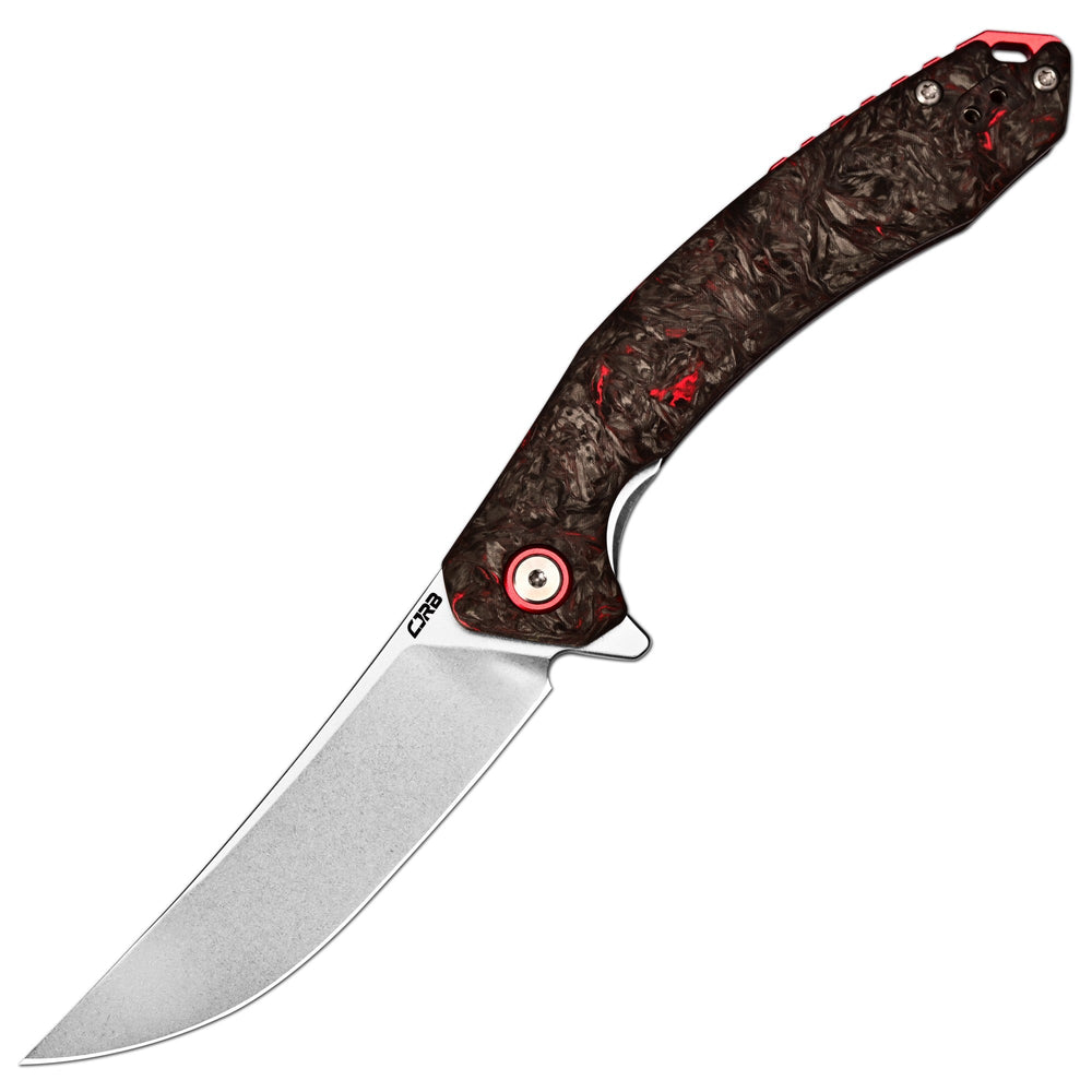 [LIMITED 30 PCS] CJRB Gobi Flipper & Liner Lock Fat Carbon Handle (3.5'' CPM S90V Stone Wash Blade) J1906G-DM (Exclusive)