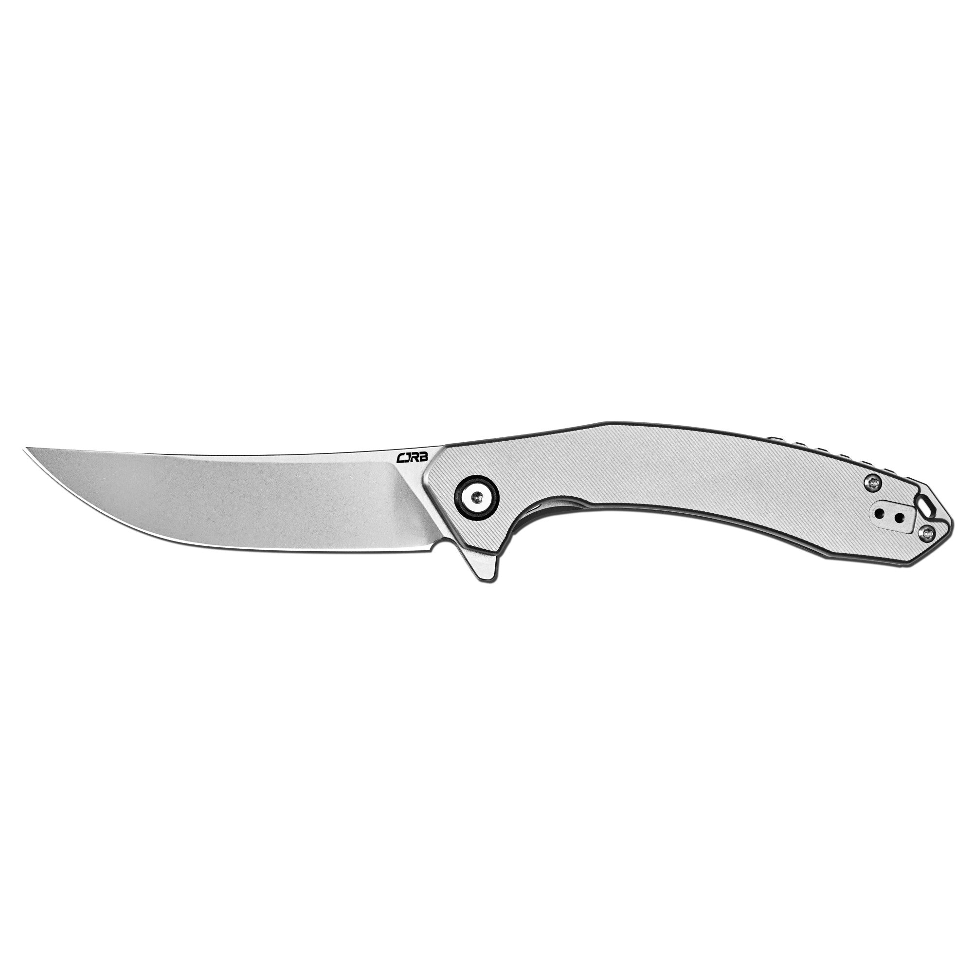 CJRB Gobi Flipper & Liner Lock Titanium Handle (3.5'' CPM S90V Stone W