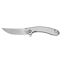 CJRB Gobi Flipper & Liner Lock Titanium Handle (3.5'' CPM S90V Stone Wash Blade) J1906G-TI (Exclusive)